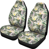 Hawaii Tropical Jungle Parrots And Flamingos  Car Seat Cover - AH - J7