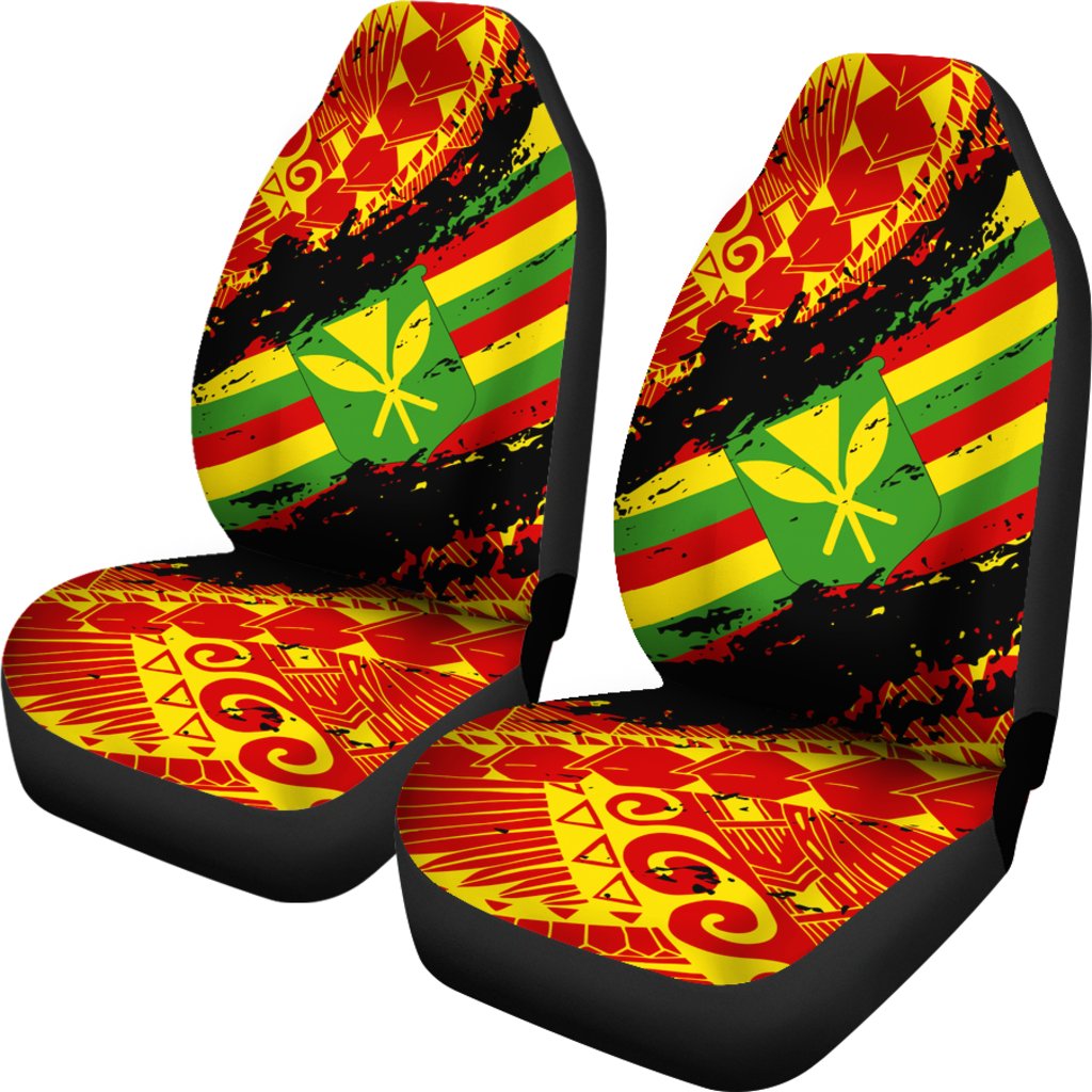 Kanaka Flag Polynesian Car Seat Covers - Nora Style - AH J9