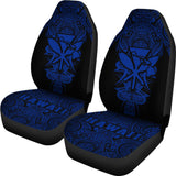 Kanaka Map Polynesian Car Seat Cover - Blue - Armor Style - AH J9