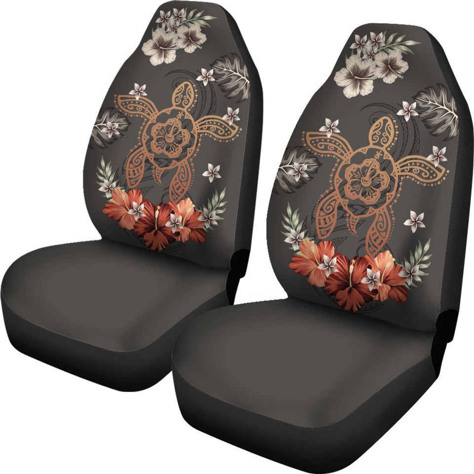 Hawaii Turtle Polynesian Hibiscus Kanaka Style Tropical - Car Seat Covers AH J2