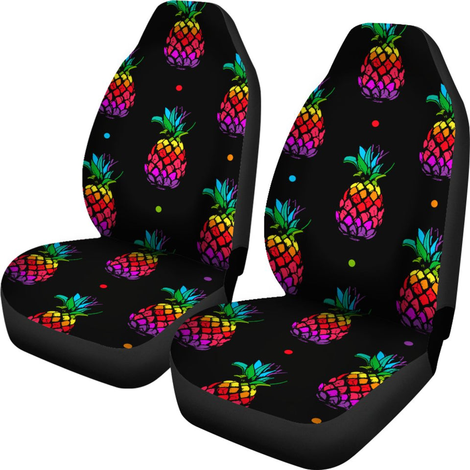 Colorful Pineapple Car Seat Covers - AH J4