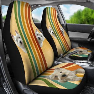 West Highland White Terrier (Westie) Print Car Seat Covers- Free Shipping