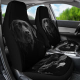 Black Labrador Retriever Print Car Seat Covers- Free Shipping