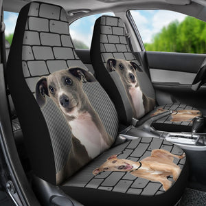Italian Greyhound Print Car Seat Covers- Free Shipping