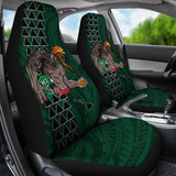 Kakau Blue Hawaii Warrior Football Car Seat Covers - AH - J11