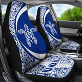 Hawaii Turlte Polynesian Car Seat Covers - Circle Style - AH - Blue J9
