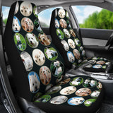 Cute Westie Dog Pattern Print Car Seat Covers-Free Shipping