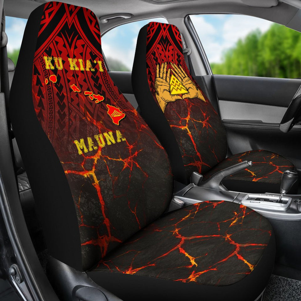 Hawaii Car Seat Covers - Protect Mauna Kea One Map - AH - J6