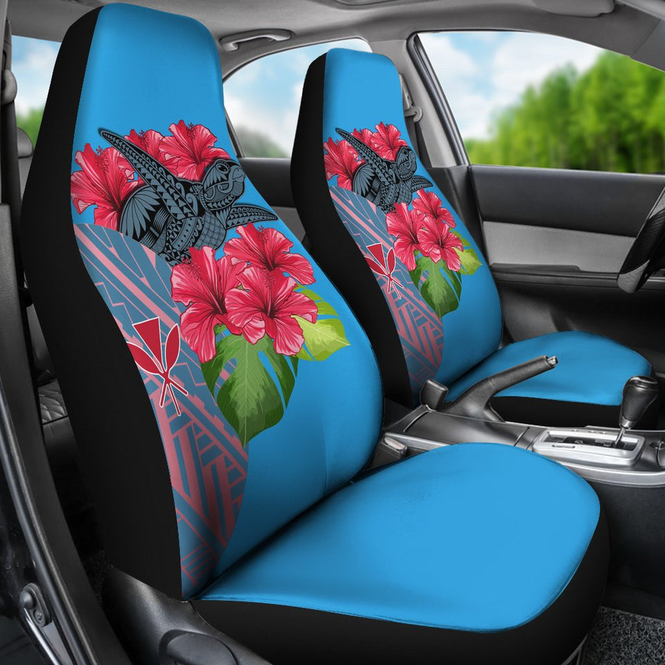 Hawaii Turtle Hibiscus Kanaka Pink Style - Car Seat Cover AH J2