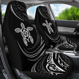 Hawaii Hawaii Turtle Hibiscus Car Seat Covers - White - Frida Style - J96