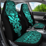 Kanaka Map Polynesian Car Seat Cover - Turquoise - Armor Style - AH J9