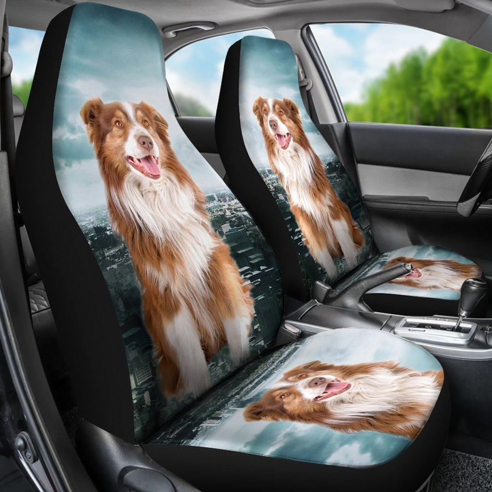 Cute Australian Shepherd Print Car Seat Covers- Free Shipping