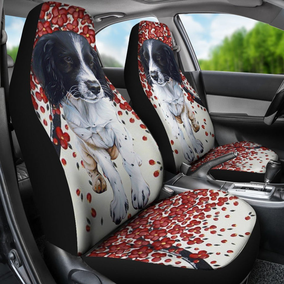 English Springer Spaniel Print Car Seat Covers-Free Shipping