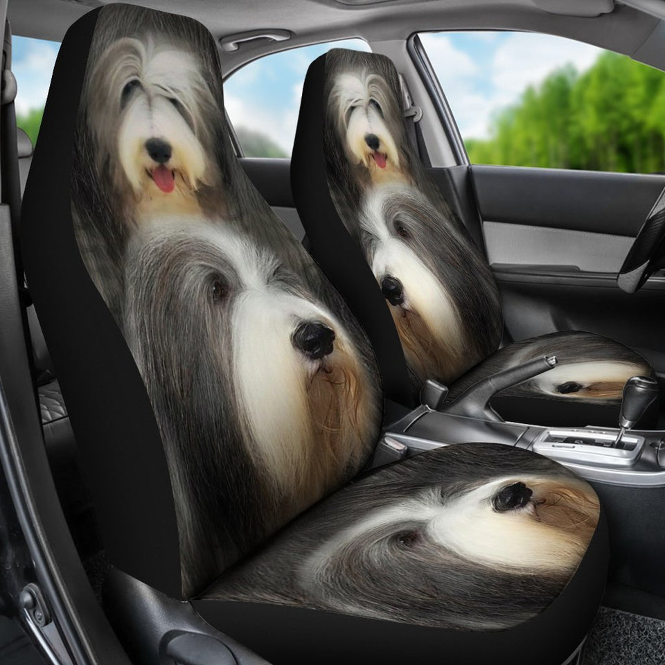 Bearded Collie Dog Print Car Seat Covers-Free Shipping