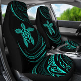 Hawaii Hawaii Turtle Hibiscus Car Seat Covers - Turquoise - Frida Style - J96