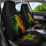Hula Girl And Turtle Hibiscus Car Seat Covers - AH J4
