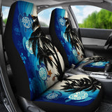 Hawaiian Sea Turtle Symbol Palm Car Seat Cover - AH J9