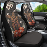 Hawaii Turtle Polynesian Hibiscus Kanaka Style Tropical - Car Seat Covers AH J2