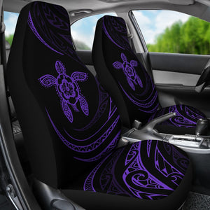Hawaii Hawaii Turtle Hibiscus Car Seat Covers - Purple - Frida Style - J96