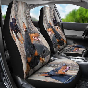 Doberman Pinscher Print Car Seat Covers- Free Shipping