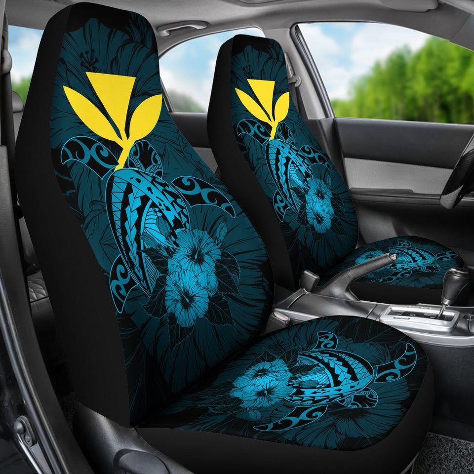 Hawaii Hibiscus Car Seat Cover - Harold Turtle - Traffic Blue - AH J9
