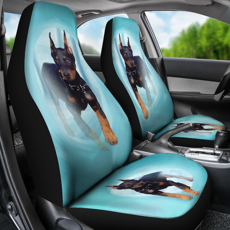 Doberman Pinscher Dog Print Car Seat Covers-Free Shipping