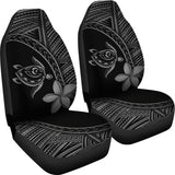 Alohawaii Car Seat Covers - Hawaii Turtle Plumeria Grey - AH J0