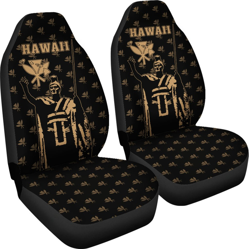 Hawaii King Kanaka Maoli Golden Car Seat Covers - AH J1