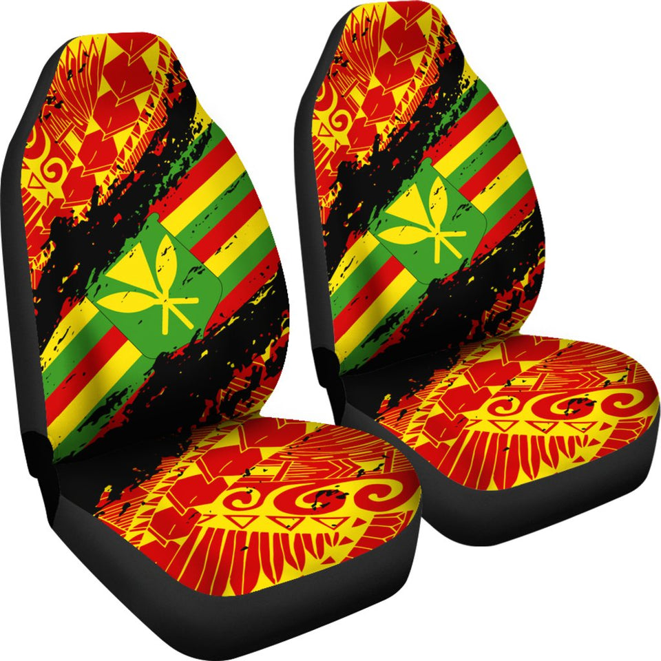 Kanaka Flag Polynesian Car Seat Covers - Nora Style - AH J9