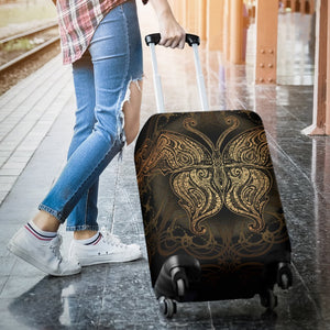 Gold Butterfly Ornamental Luggage Cover Protector