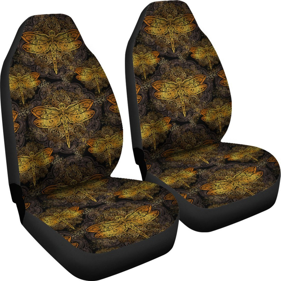 Gold Dragonfly Seat Cover Car Seat Covers Set 2 Pc, Car Accessories Car Mats Gold Dragonfly Seat Cover Car Seat Covers Set 2 Pc, Car Accessories Car Mats - Vegamart.com