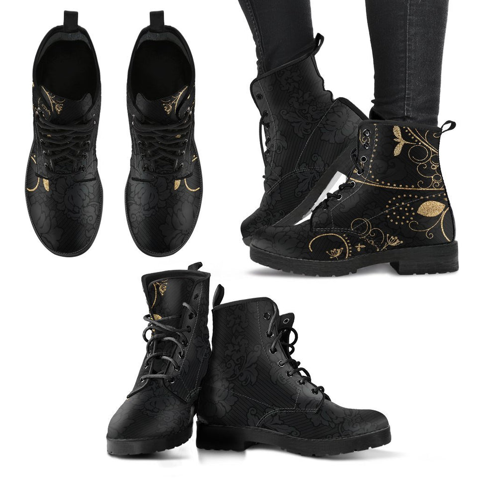 Gold Leaf Women's Leather Boots