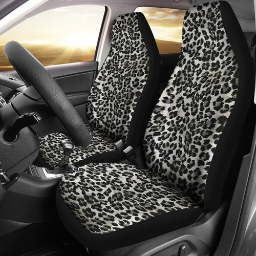 Gray Cheetah Leopard Pattern Print Seat Cover Car Seat Covers Set 2 Pc, Car Accessories Car Mats Gray Cheetah Leopard Pattern Print Seat Cover Car Seat Covers Set 2 Pc, Car Accessories Car Mats - Vegamart.com