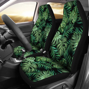 Green Fresh Tropical Palm Leaves Car Seat Covers Set 2 Pc, Car Accessories Car Mats Covers Green Fresh Tropical Palm Leaves Car Seat Covers Set 2 Pc, Car Accessories Car Mats Covers - Vegamart.com