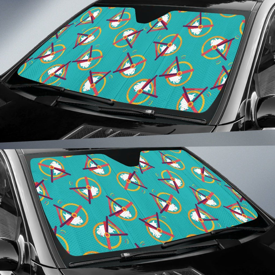 Hamster Pattern Print Car Sun Shade