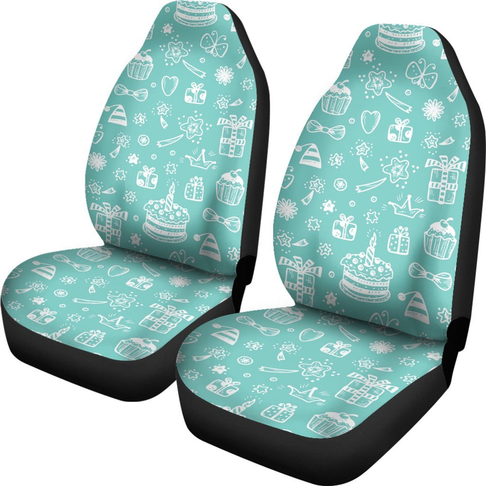 Happy Birthday Print Pattern Seat Cover Car Seat Covers Set 2 Pc, Car Accessories Car Mats Happy Birthday Print Pattern Seat Cover Car Seat Covers Set 2 Pc, Car Accessories Car Mats - Vegamart.com