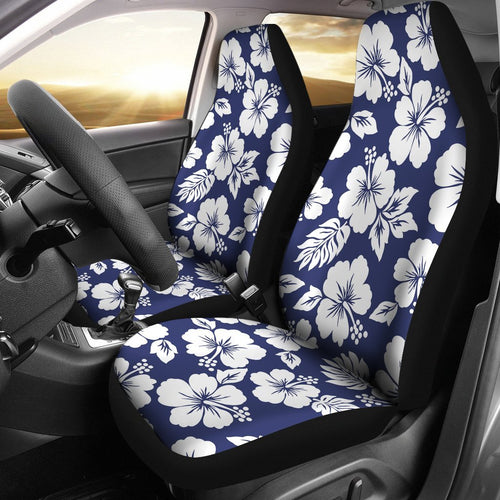 Hibiscus Blue Hawaiian Flower Style Car Seat Covers Set 2 Pc, Car Accessories Car Mats Covers Hibiscus Blue Hawaiian Flower Style Car Seat Covers Set 2 Pc, Car Accessories Car Mats Covers - Vegamart.com