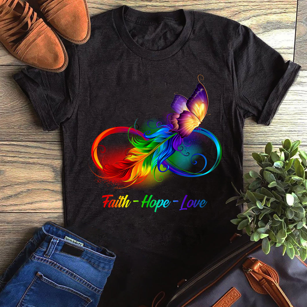 Hippie Faith Hope Love T-Shirt Custom T Shirts Printing Hippie Faith Hope Love T-Shirt Custom T Shirts Printing - Vegamart.com