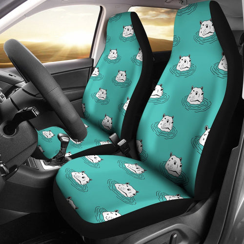 Hippo Print Pattern Seat Cover Car Seat Covers Set 2 Pc, Car Accessories Car Mats Hippo Print Pattern Seat Cover Car Seat Covers Set 2 Pc, Car Accessories Car Mats - Vegamart.com