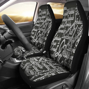 Holy Bible Books White Black Car Seat Covers Set 2 Pc, Car Accessories Car Mats Covers Holy Bible Books White Black Car Seat Covers Set 2 Pc, Car Accessories Car Mats Covers - Vegamart.com