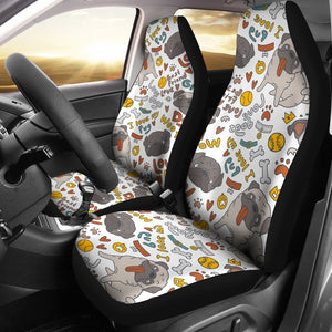 I Love Pug Seat Cover Car Seat Covers Set 2 Pc, Car Accessories Car Mats I Love Pug Seat Cover Car Seat Covers Set 2 Pc, Car Accessories Car Mats - Vegamart.com