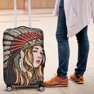Indian girl Luggage Cover Protector