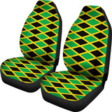 Jamaican Flag Pattern Print Seat Cover Car Seat Covers Set 2 Pc, Car Accessories Car Mats Jamaican Flag Pattern Print Seat Cover Car Seat Covers Set 2 Pc, Car Accessories Car Mats - Vegamart.com