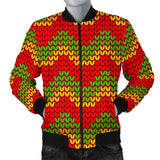 Jamaican Pattern Print Men Casual Bomber Jacket