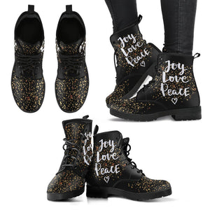 Joy Love Peace Women's Leather Boots