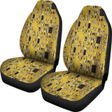 Klimt Gold Print Pattern Seat Cover Car Seat Covers Set 2 Pc, Car Accessories Car Mats Klimt Gold Print Pattern Seat Cover Car Seat Covers Set 2 Pc, Car Accessories Car Mats - Vegamart.com