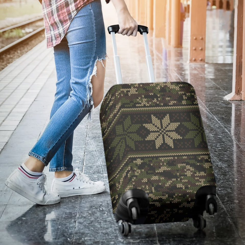 Knit Camo Luggage Cover Protector