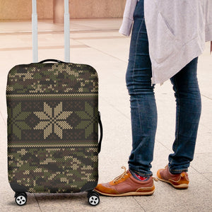 Knit Camo Luggage Cover Protector