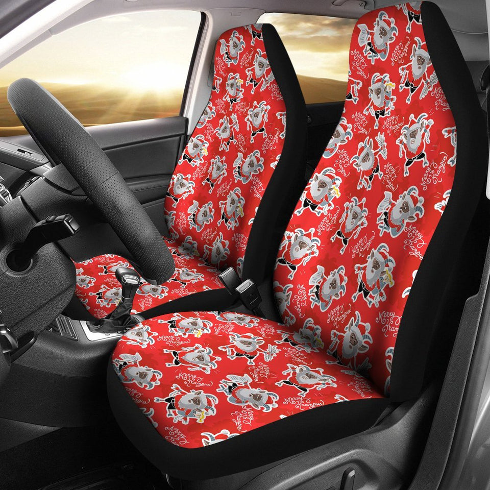 Krampus Christmas Print Pattern Seat Cover Car Seat Covers Set 2 Pc, Car Accessories Car Mats Krampus Christmas Print Pattern Seat Cover Car Seat Covers Set 2 Pc, Car Accessories Car Mats - Vegamart.com