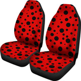 Ladybug Pattern Print Seat Cover Car Seat Covers Set 2 Pc, Car Accessories Car Mats Ladybug Pattern Print Seat Cover Car Seat Covers Set 2 Pc, Car Accessories Car Mats - Vegamart.com